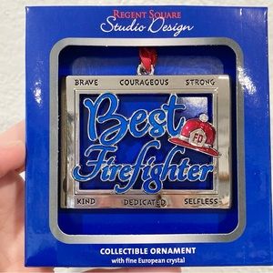 It’s Back! The Best Firefighter ornament with European Crystal